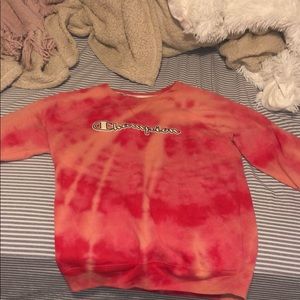 Acid washed champion crew neck